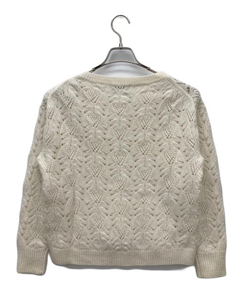 ANAYI（アナイ）ANAYI (アナイ) ウールカシミヤレースケーブル プルオーバー ホワイト サイズ:38の古着・服飾アイテム