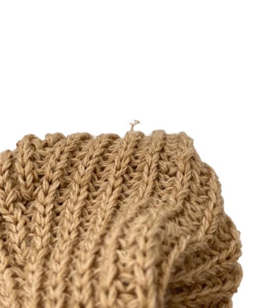 UNTITLED（アンタイトル）UNTITLED (アンタイトル) 求心編みパフスリーブニット ベージュ サイズ:XSの古着・服飾アイテム