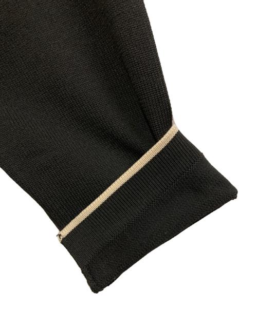 quaranciel（カランシエル）quaranciel (カランシエル) バイカラー ライン カーディガン ブラック サイズ:FREEの古着・服飾アイテム