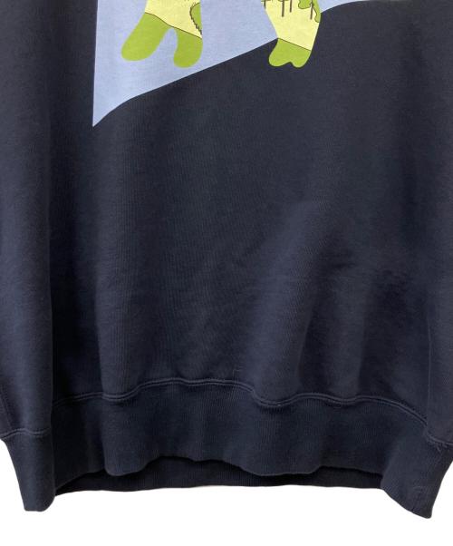 maison kitsune（メゾンキツネ）MAISON KITSUNE (メゾンキツネ) and wander (アンドワンダー) DRY COTTON SWEATSHIRT ネイビー サイズ:SIZE 2の古着・服飾アイテム