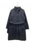 TRANS WORK（トランスワーク）の古着「キルティングタフタロングコート」｜ネイビー