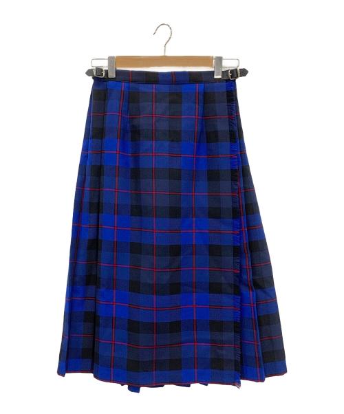 O'NEIL OF DUBLIN（オニールオブダブリン）O'NEIL OF DUBLIN (オニールオブダブリン) タータンチェックラップスカート ブルー サイズ:US 6の古着・服飾アイテム