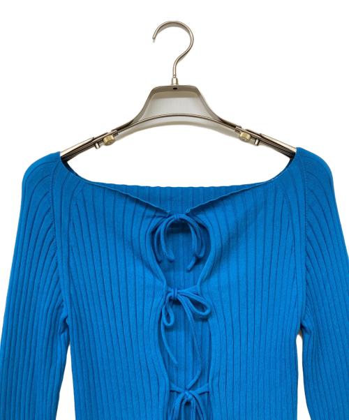 BEAUTY&YOUTH（ビューティーアンドユース）BEAUTY&YOUTH (ビューティーアンドユース) ワイドリブニットトップス ブルー サイズ:‐の古着・服飾アイテム
