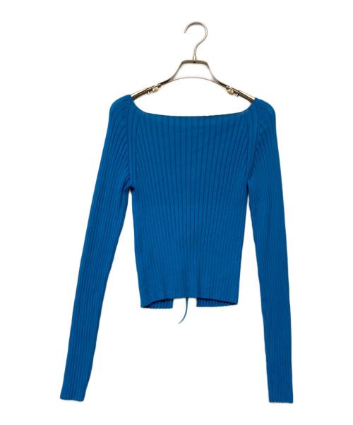 BEAUTY&YOUTH（ビューティーアンドユース）BEAUTY&YOUTH (ビューティーアンドユース) ワイドリブニットトップス ブルー サイズ:‐の古着・服飾アイテム