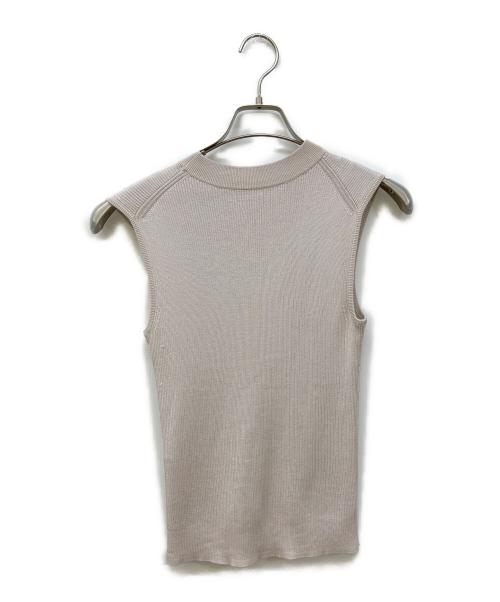 ANAYI（アナイ）ANAYI (アナイ) アセテートポリエステルノースリーブプルオーバー ベージュ サイズ:38の古着・服飾アイテム