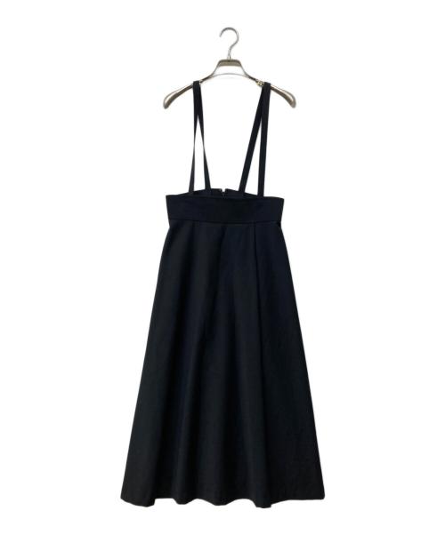 ANAYI（アナイ）ANAYI (アナイ) ウールトロピカル ジャンパースカート ブラック サイズ:36の古着・服飾アイテム