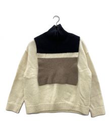 CULLNI（クルニ）の古着「タートルネックレイヤーニット」｜ベージュ