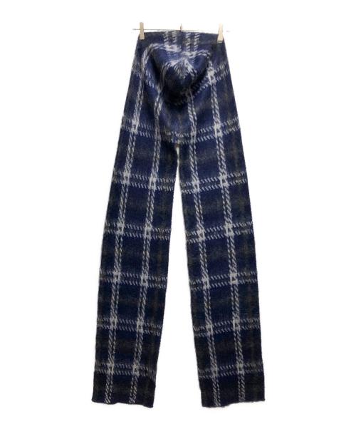 LE CIEL BLEU（ルシェルブルー）LE CIEL BLEU (ルシェルブルー) Check Knit Coat ネイビー サイズ:ＳＩＺＥ３６の古着・服飾アイテム