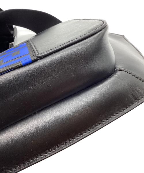 VERSACE（ヴェルサーチェ）VERSACE (ヴェルサーチェ) ボディーバッグ ブラック×ブルーの古着・服飾アイテム