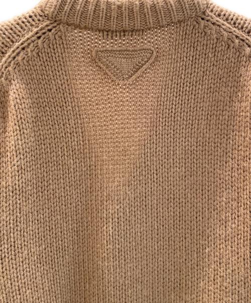 PRADA（プラダ）PRADA (プラダ) キャメルヘア カーディガン ベージュ サイズ:50の古着・服飾アイテム