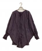 enricaエンリカ）の古着「コットンシルクカシュクールブラウス」｜パープル