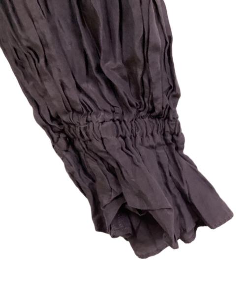 enrica（エンリカ）enrica (エンリカ) コットンシルクカシュクールブラウス パープル サイズ:FREEの古着・服飾アイテム