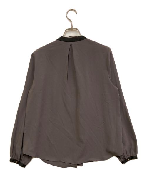 UNITED ARROWS（ユナイテッドアローズ）UNITED ARROWS (ユナイテッドアローズ) バイカラー パイピング ブラウス カーキ サイズ:FREEの古着・服飾アイテム