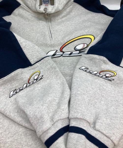 KEBOZ（ケボズ）KEBOZ (ケボズ) ハーフジップスウェット グレー サイズ:Mの古着・服飾アイテム