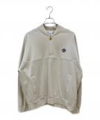 KEBOZケボズ）の古着「ハーフジップスウェット」｜ベージュ