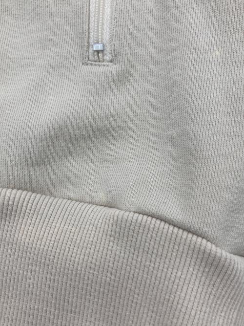 KEBOZ（ケボズ）KEBOZ (ケボズ) ハーフジップスウェット ベージュ サイズ:Lの古着・服飾アイテム