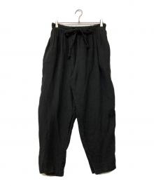 ICHI Antiquites（イチアンティークス）の古着「リネンパンツ」｜ブラック
