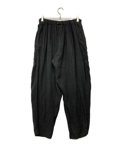 ICHI Antiquites（イチアンティークス）ICHI Antiquites (イチアンティークス) リネンパンツ ブラック サイズ:FREEの古着・服飾アイテム