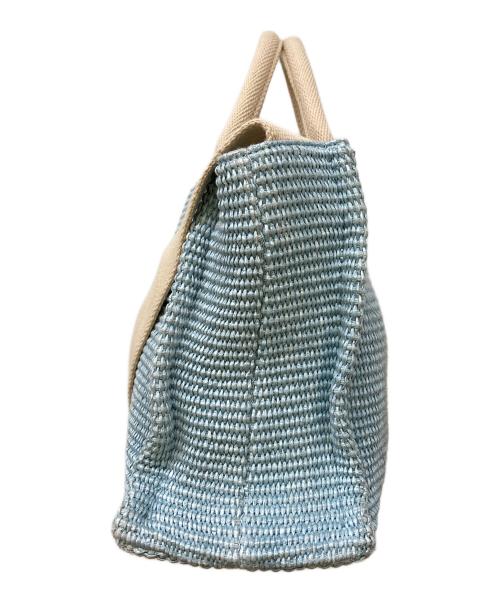 MARNI（マルニ）MARNI (マルニ) ナチュラル トートバッグスモール ブルーの古着・服飾アイテム