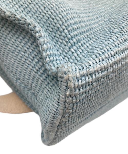 MARNI（マルニ）MARNI (マルニ) ナチュラル トートバッグスモール ブルーの古着・服飾アイテム