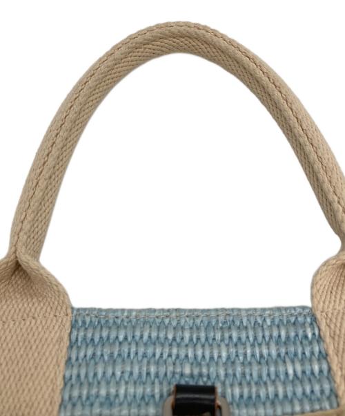 MARNI（マルニ）MARNI (マルニ) ナチュラル トートバッグスモール ブルーの古着・服飾アイテム
