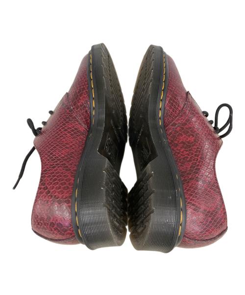 Dr.Martens（ドクターマーチン）Dr.Martens (ドクターマーチン) パイソン柄 3ホールシューズ ボルドー サイズ:UK5の古着・服飾アイテム