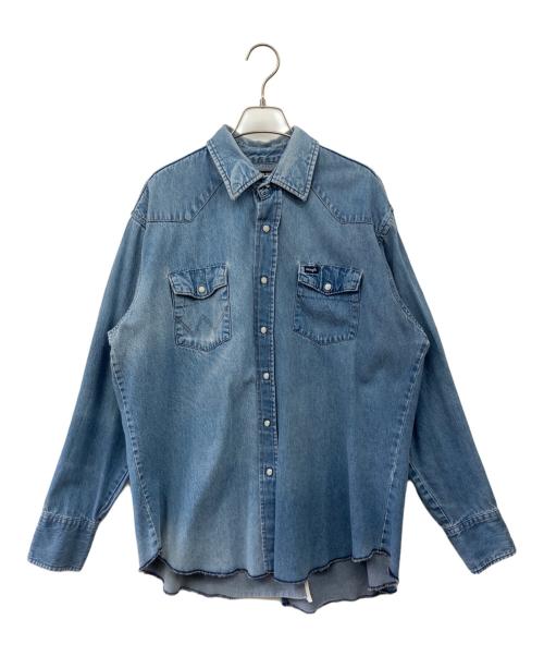 seven by seven（セブンバイセブン）seven by seven (セブンバイセブン) Wrangler (ラングラー) REWORK WESTERN SHIRTS インディゴ サイズ:Lの古着・服飾アイテム