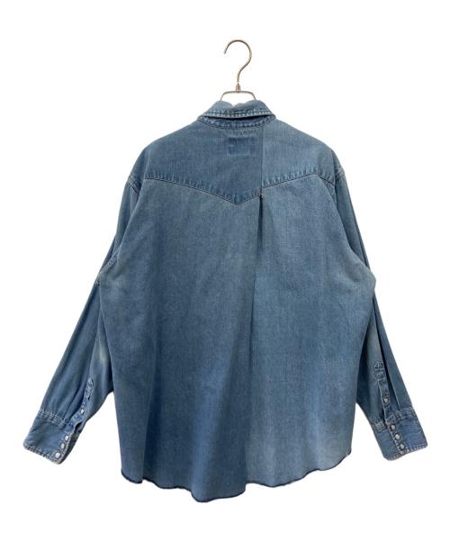 seven by seven（セブンバイセブン）seven by seven (セブンバイセブン) Wrangler (ラングラー) REWORK WESTERN SHIRTS インディゴ サイズ:Lの古着・服飾アイテム