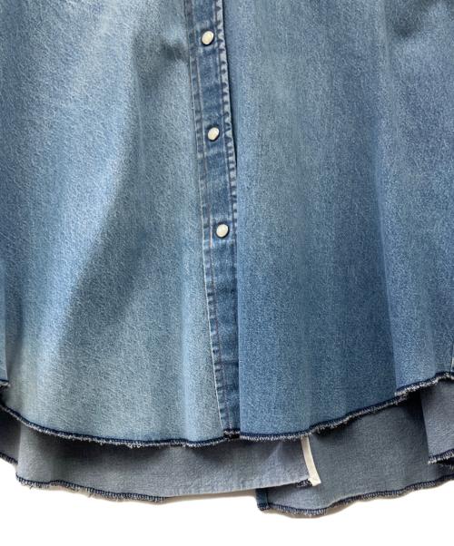 seven by seven（セブンバイセブン）seven by seven (セブンバイセブン) Wrangler (ラングラー) REWORK WESTERN SHIRTS インディゴ サイズ:Lの古着・服飾アイテム