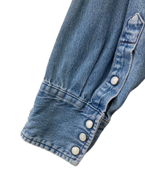 seven by seven（セブンバイセブン）seven by seven (セブンバイセブン) Wrangler (ラングラー) REWORK WESTERN SHIRTS インディゴ サイズ:Lの古着・服飾アイテム