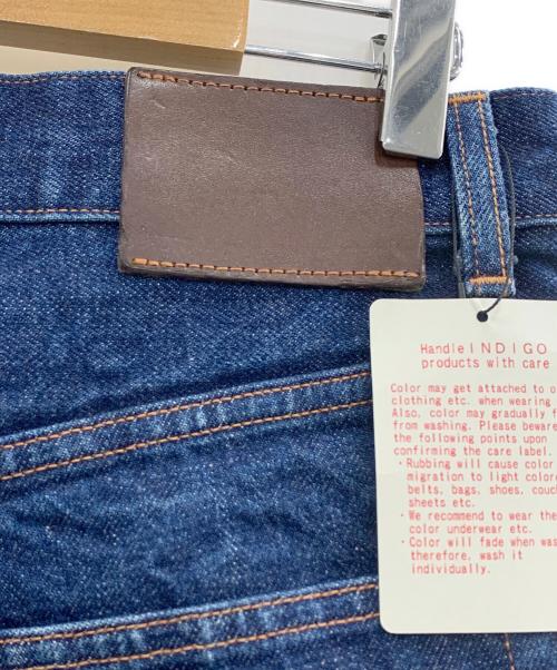 H BEAUTY&YOUTH（エイチ ビューティー&ユース）H BEAUTY&YOUTH (エイチ ビューティー&ユース) クラッキーデニムバギー5ポケットパンツ インディゴ サイズ:LARGEの古着・服飾アイテム