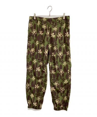 【タグ付】TTT MSW 24SS ナイロンパンツ 花柄チャーム 緑 M 中古・古着通販】TTT MSW (ティー) フラワーカモトラックパンツ