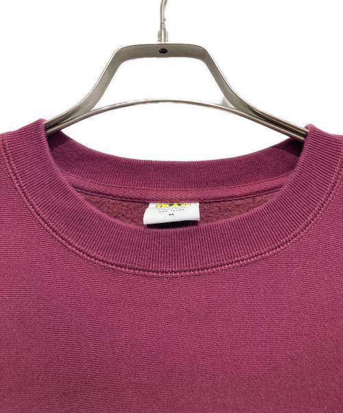 IRAK（アイラック）IRAK (アイラック) Box Logo Crewneck Sweatshirt バーガンディー サイズ:Ｍの古着・服飾アイテム