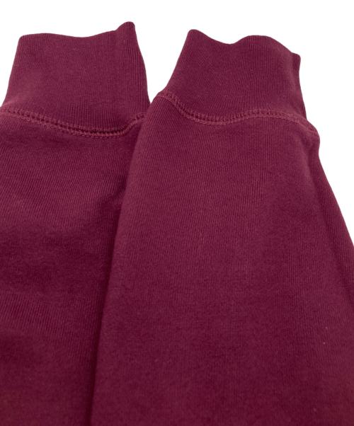 IRAK（アイラック）IRAK (アイラック) Box Logo Crewneck Sweatshirt バーガンディー サイズ:Ｍの古着・服飾アイテム