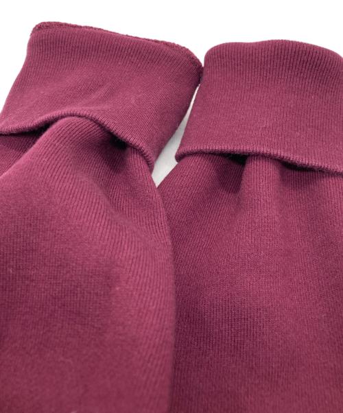 IRAK（アイラック）IRAK (アイラック) Box Logo Crewneck Sweatshirt バーガンディー サイズ:Ｍの古着・服飾アイテム