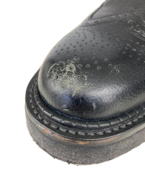 foot the coacher（フットザコーチャー）foot the coacher (フットザコーチャー) サイドジップウィングチップレザーブーツ ブラック サイズ:8 2/1の古着・服飾アイテム