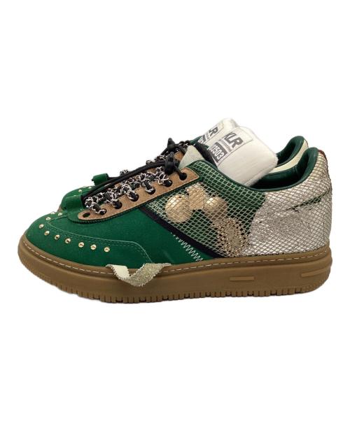 KOLOR（カラー）KOLOR (カラー) ルチマテリアル ローカットスニーカー グリーン サイズ:表記無しの古着・服飾アイテム