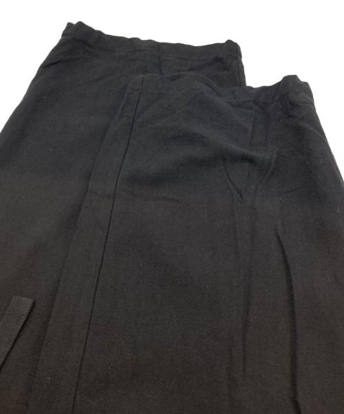 CLANE（クラネ）CLANE (クラネ) BELTED LOOSE STRAIGHT PANTS ブラック サイズ:1 未使用品の古着・服飾アイテム