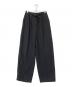 CLANE（クラネ）の古着「BELTED LOOSE STRAIGHT PANTS」｜ブラック