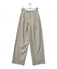 CLANE（クラネ）の古着「BASIC TUCK PANTS」｜アイボリー