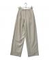CLANE（クラネ）の古着「BASIC TUCK PANTS」｜アイボリー