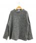 CLANE（クラネ）の古着「BOAT NECK MOHAIR OVER KNIT TOPS」｜グレー