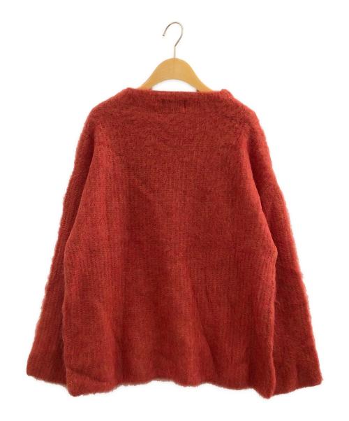 CLANE（クラネ）CLANE (クラネ) BOAT NECK MOHAIR OVER KNIT TOPS レッド サイズ:ＳＩＺＥ１の古着・服飾アイテム