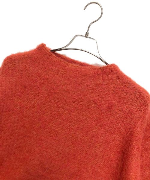 CLANE（クラネ）CLANE (クラネ) BOAT NECK MOHAIR OVER KNIT TOPS レッド サイズ:ＳＩＺＥ１の古着・服飾アイテム