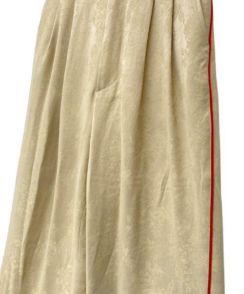 CLANE（クラネ）CLANE (クラネ) BOTANICALS JACQUARD PANTS ベージュの古着・服飾アイテム