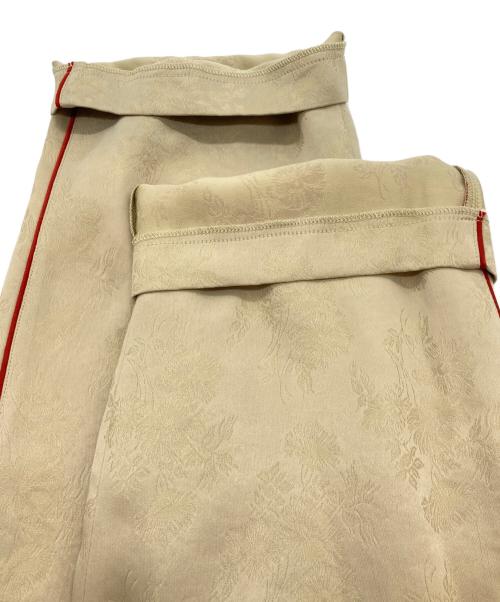 CLANE（クラネ）CLANE (クラネ) BOTANICALS JACQUARD PANTS ベージュの古着・服飾アイテム