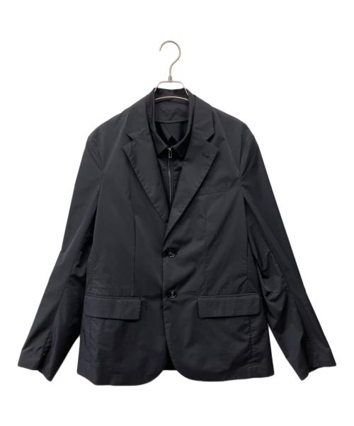 EMPORIO ARMANI（エンポリオ アルマーニ）EMPORIO ARMANI (エンポリオ アルマーニ) レイヤージャケット ネイビー サイズ:50の古着・服飾アイテム