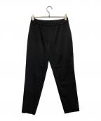 icBアイシービー）の古着「ウォームサテン ドロストパンツ」｜ブラック