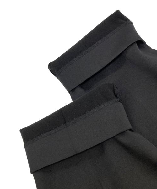 icB（アイシービー）icB (アイシービー) ウォームサテン ドロストパンツ ブラック サイズ:4の古着・服飾アイテム