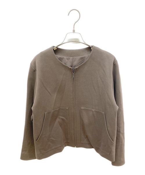 icB（アイシービー）icB (アイシービー) コットンダンボールブルゾン ブラウン サイズ:Sの古着・服飾アイテム